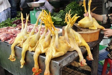 Hà Nội chưa phát hiện gà thịt sẵn có phẩm màu kiềm 